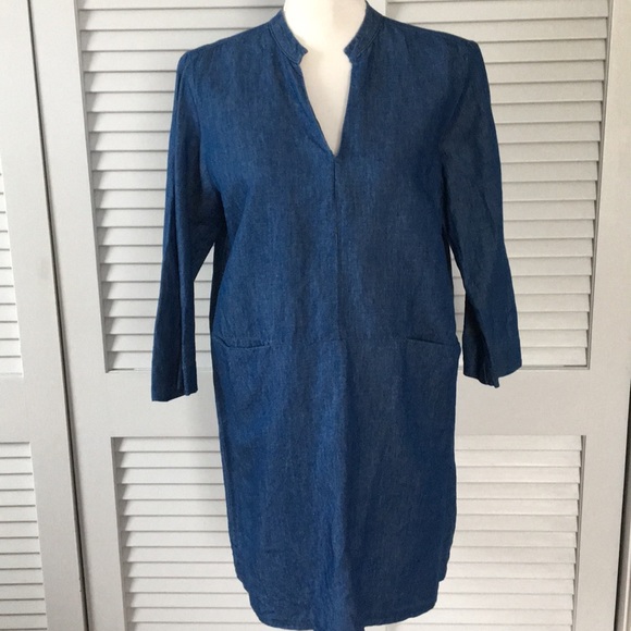 Zara Basic Denim Couture Jean Dress - Picture 2 of 6